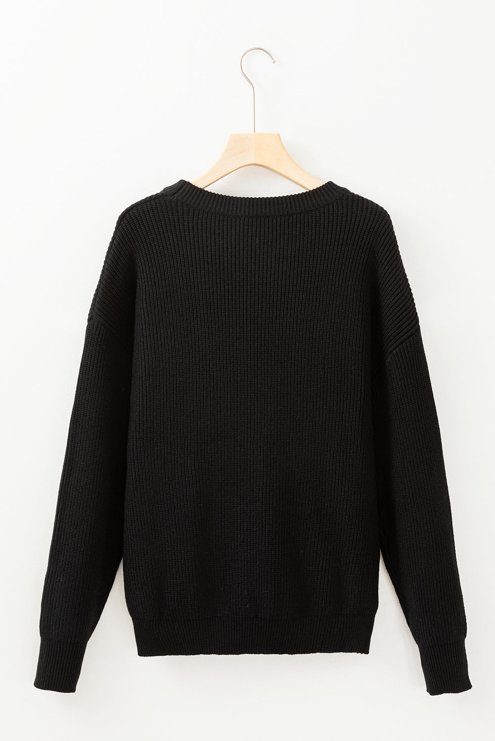 Black Hello Pumpkin Graphic Sweater