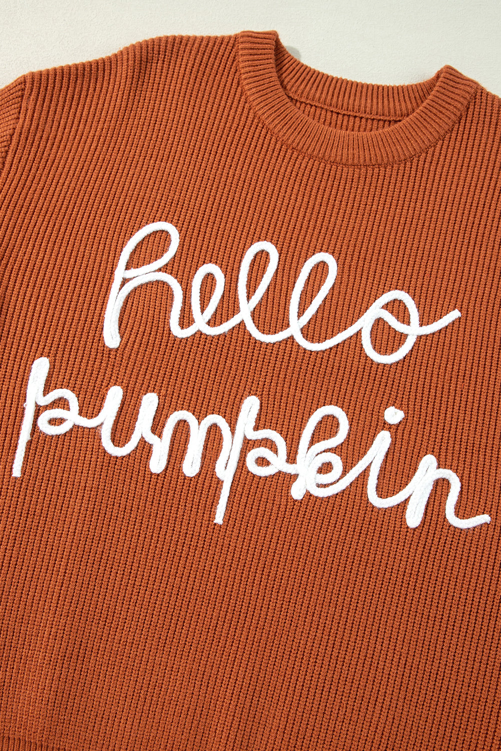 Black Hello Pumpkin Graphic Sweater