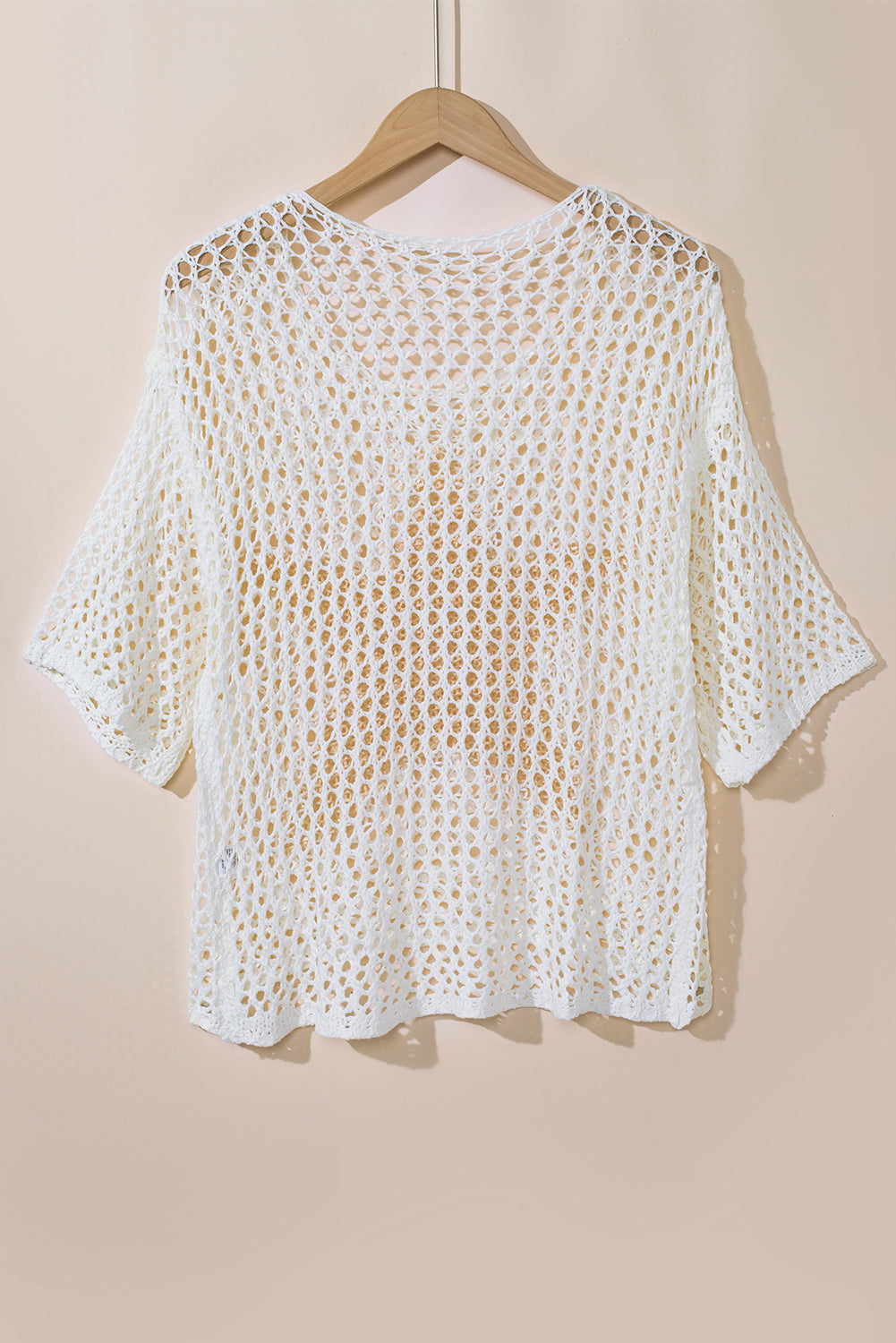 White Star Hollow Knitted Oversized Summer Tee