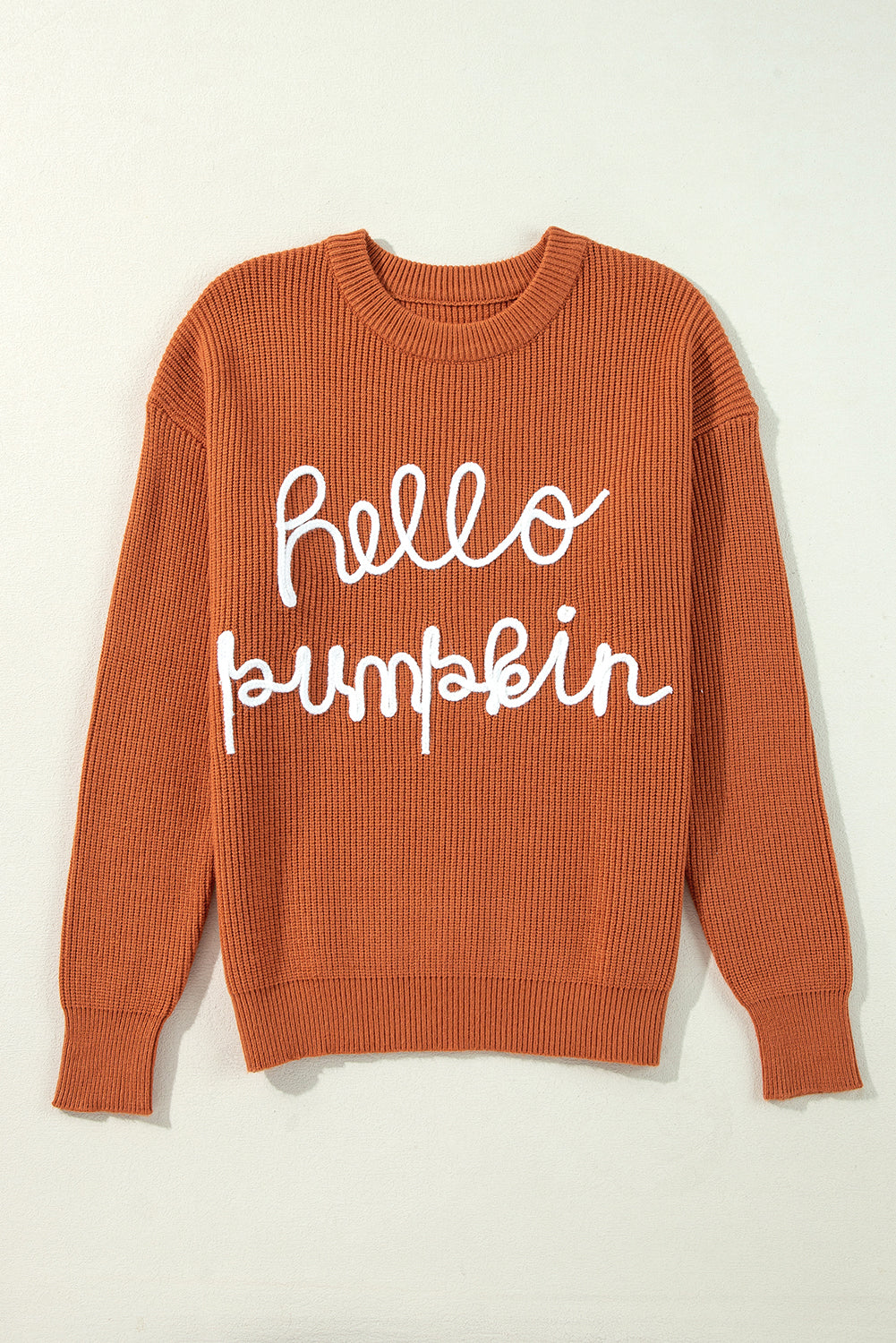 Black Hello Pumpkin Graphic Sweater