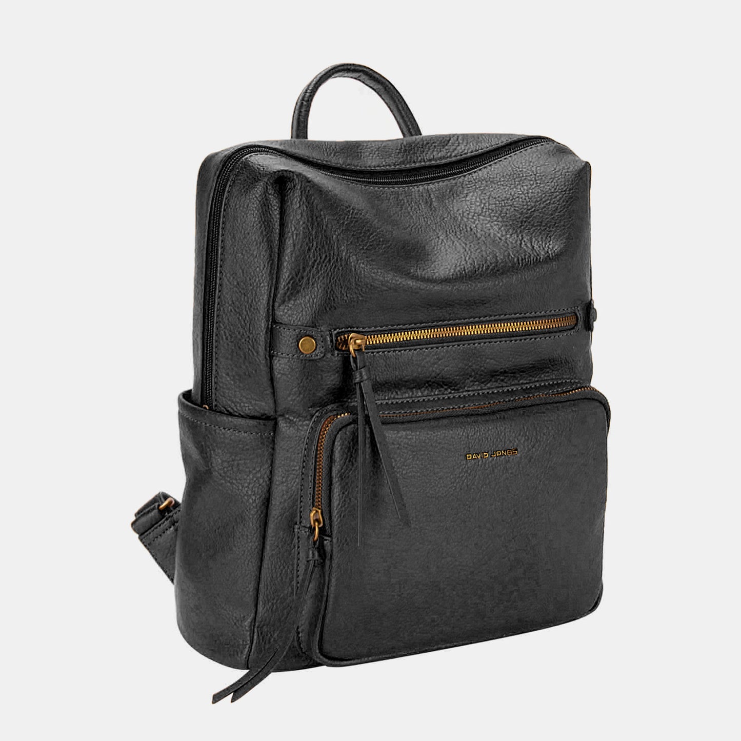 David Jones PU Leather Backpack Bag