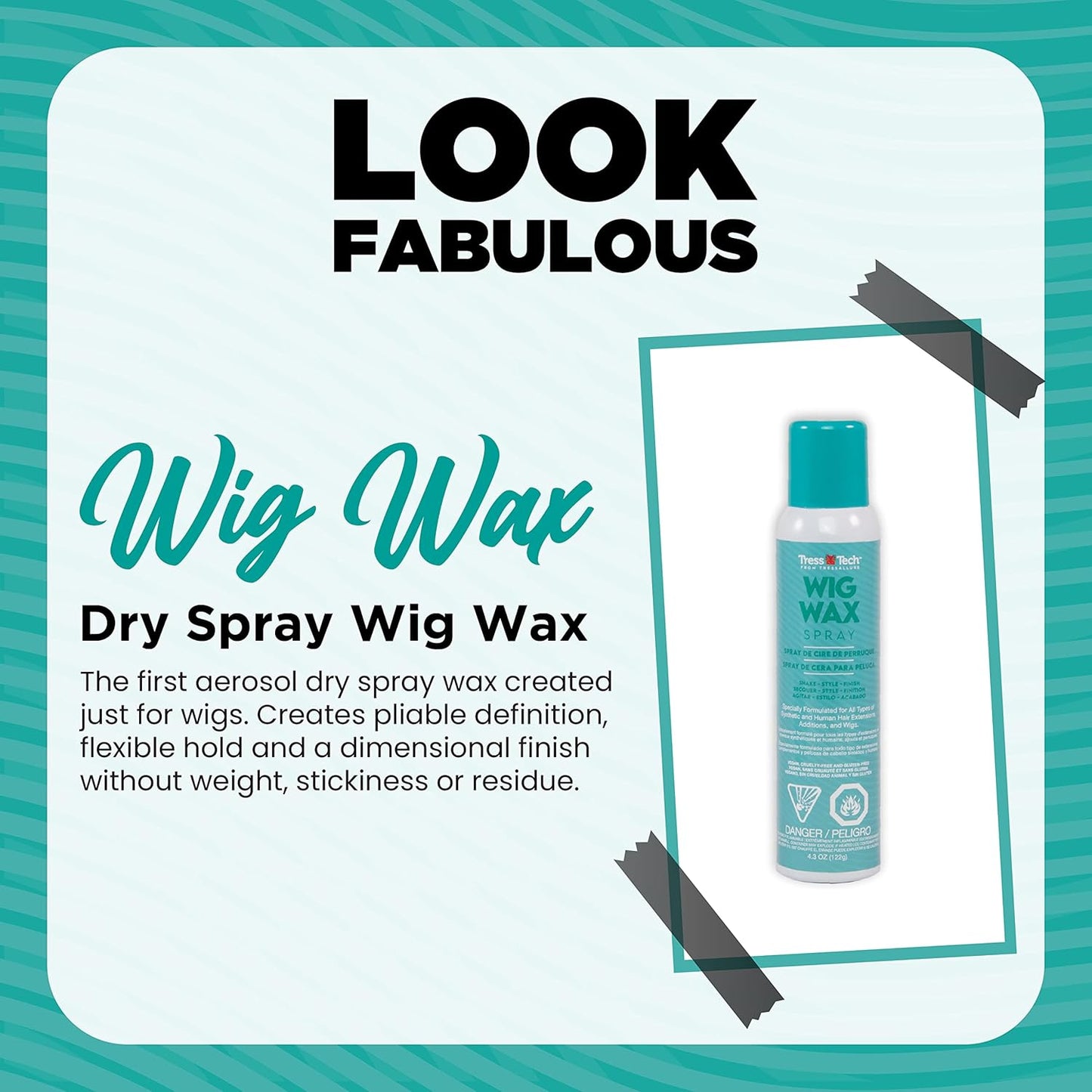 TressTech Dry Spray Wig Wax 4.3 Oz.