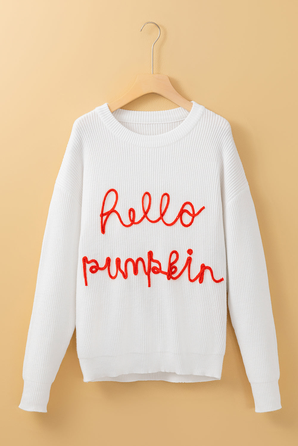 Black Hello Pumpkin Graphic Sweater